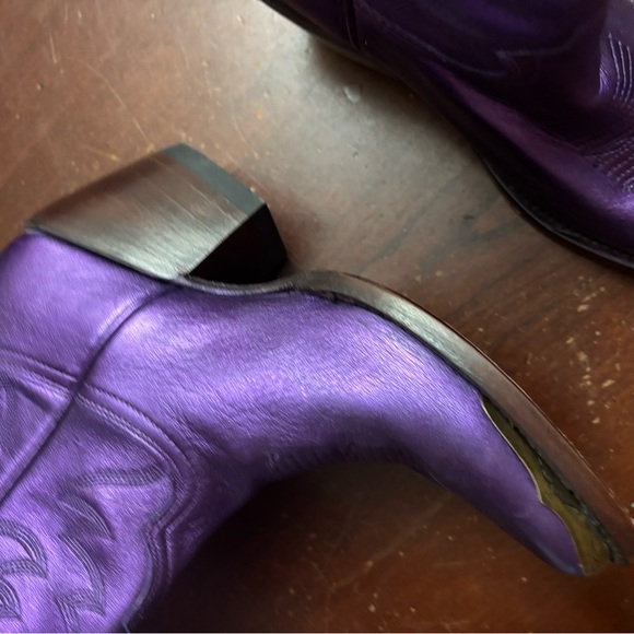 Miranda lambert size 6 purple metallic booties idyllwind Cowgirl rodeo western - Picture 9 of 13